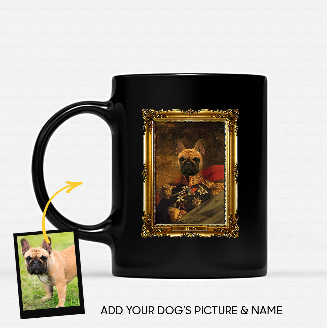 Personalized Dog Gift Idea - Royal Dog's Portrait 42 For Dog Lovers - Black Mug