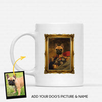 Thumbnail for Personalized Dog Gift Idea - Royal Dog's Portrait 42 For Dog Lovers - White Mug