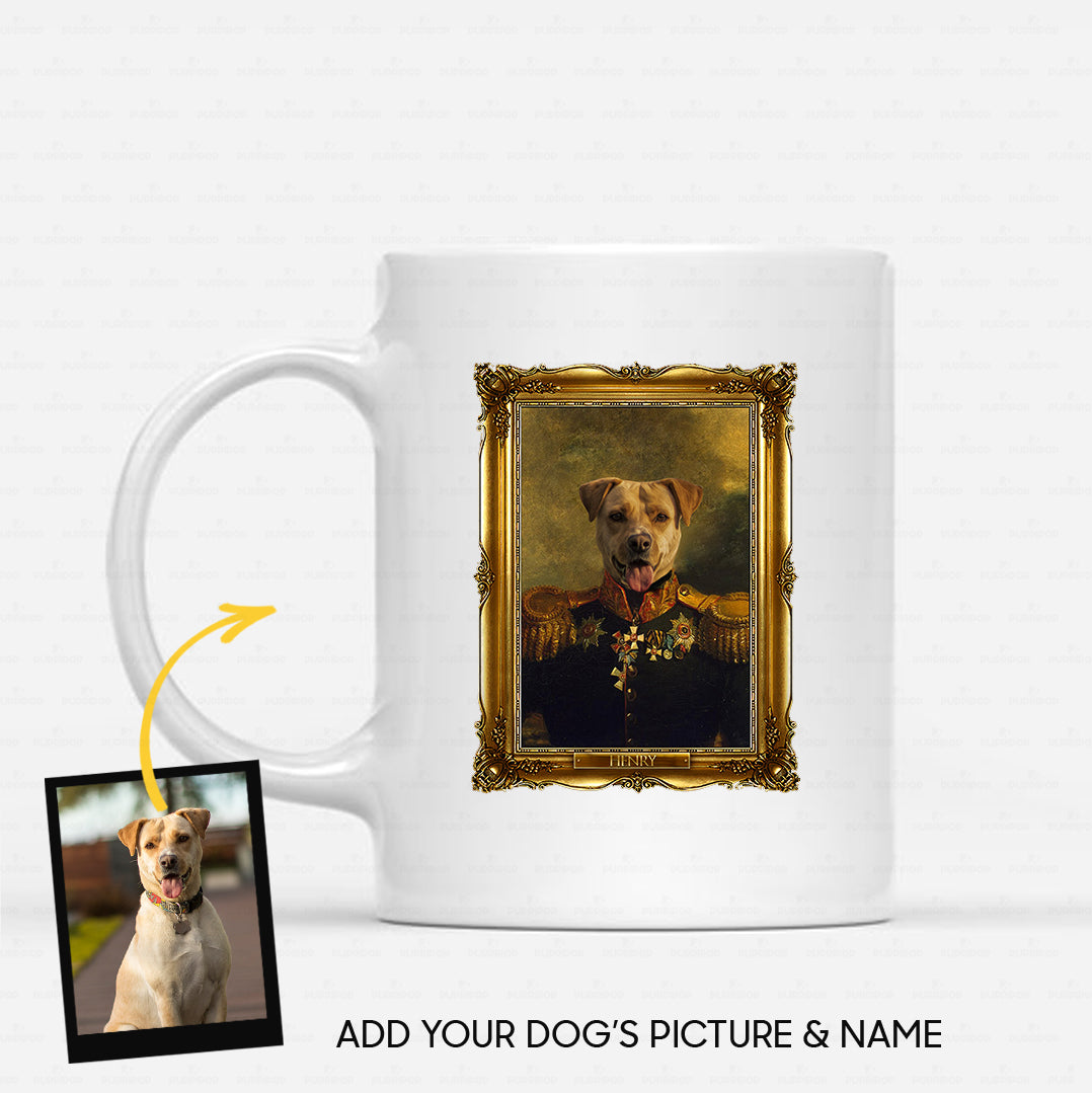 Personalized Dog Gift Idea - Royal Dog's Portrait 43 For Dog Lovers - White Mug
