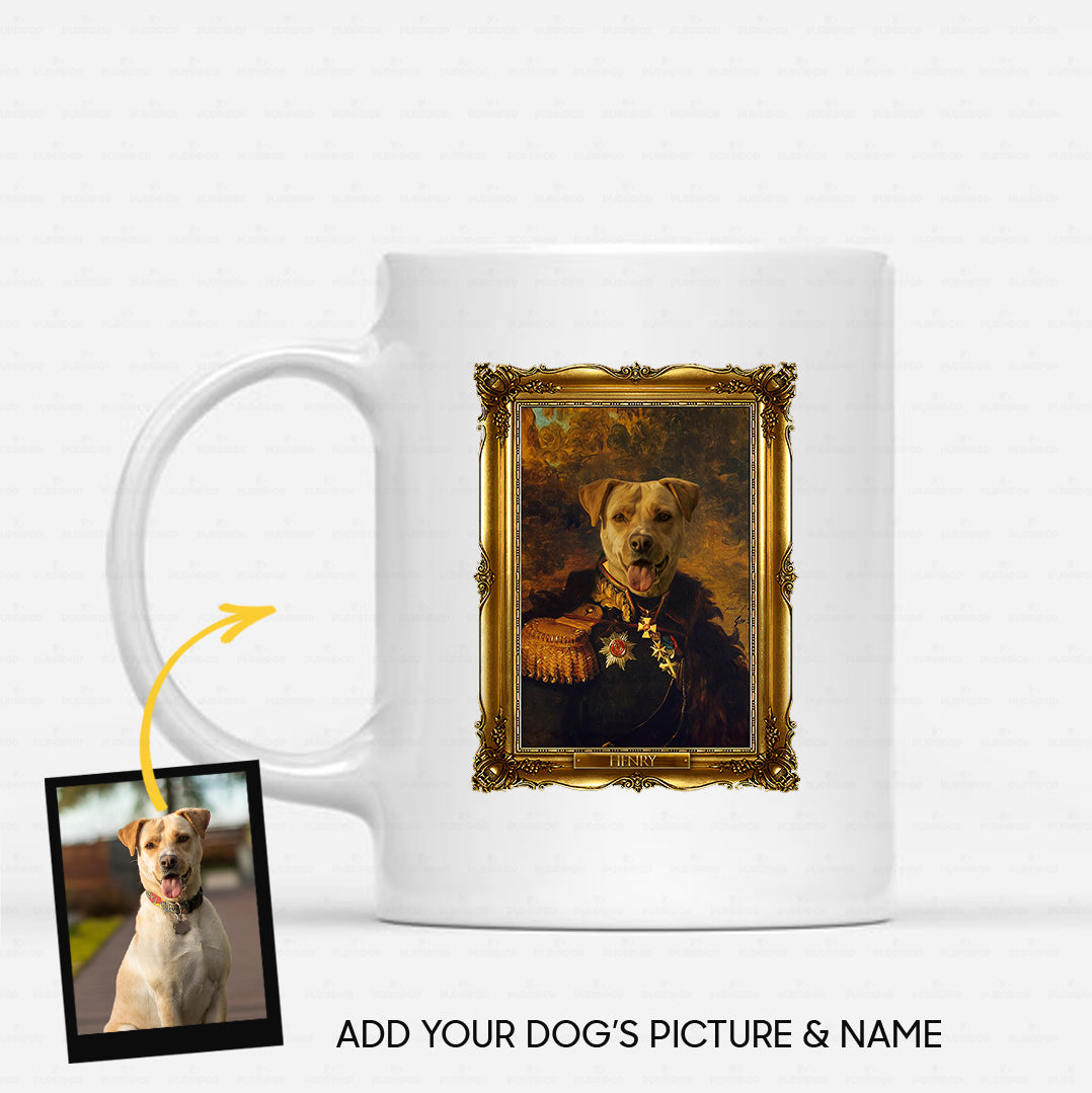 Personalized Dog Gift Idea - Royal Dog's Portrait 45 For Dog Lovers - White Mug