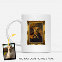 Thumbnail for Personalized Dog Gift Idea - Royal Dog's Portrait 45 For Dog Lovers - White Mug