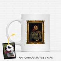 Thumbnail for Personalized Dog Gift Idea - Royal Dog's Portrait 46 For Dog Lovers - White Mug