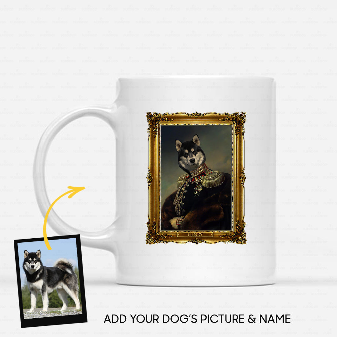 Personalized Dog Gift Idea - Royal Dog's Portrait 47 For Dog Lovers - White Mug