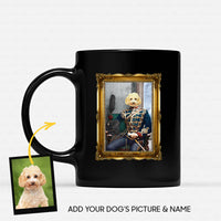 Thumbnail for Personalized Dog Gift Idea - Royal Dog's Portrait 49 For Dog Lovers - Black Mug