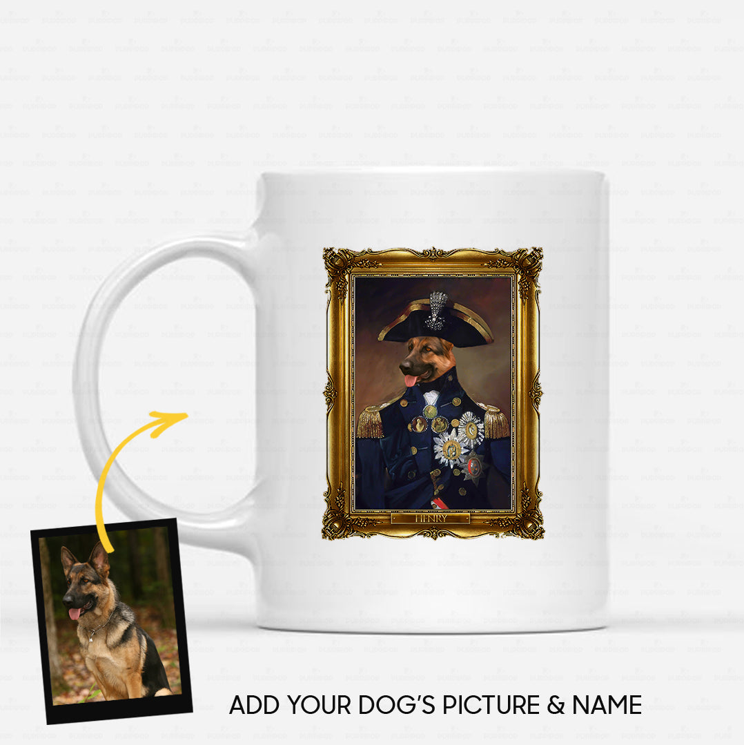 Personalized Dog Gift Idea - Royal Dog's Portrait 50 For Dog Lovers - White Mug