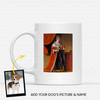 Thumbnail for Personalized Dog Gift Idea - Royal Dog's Portrait 56 For Dog Lovers - White Mug