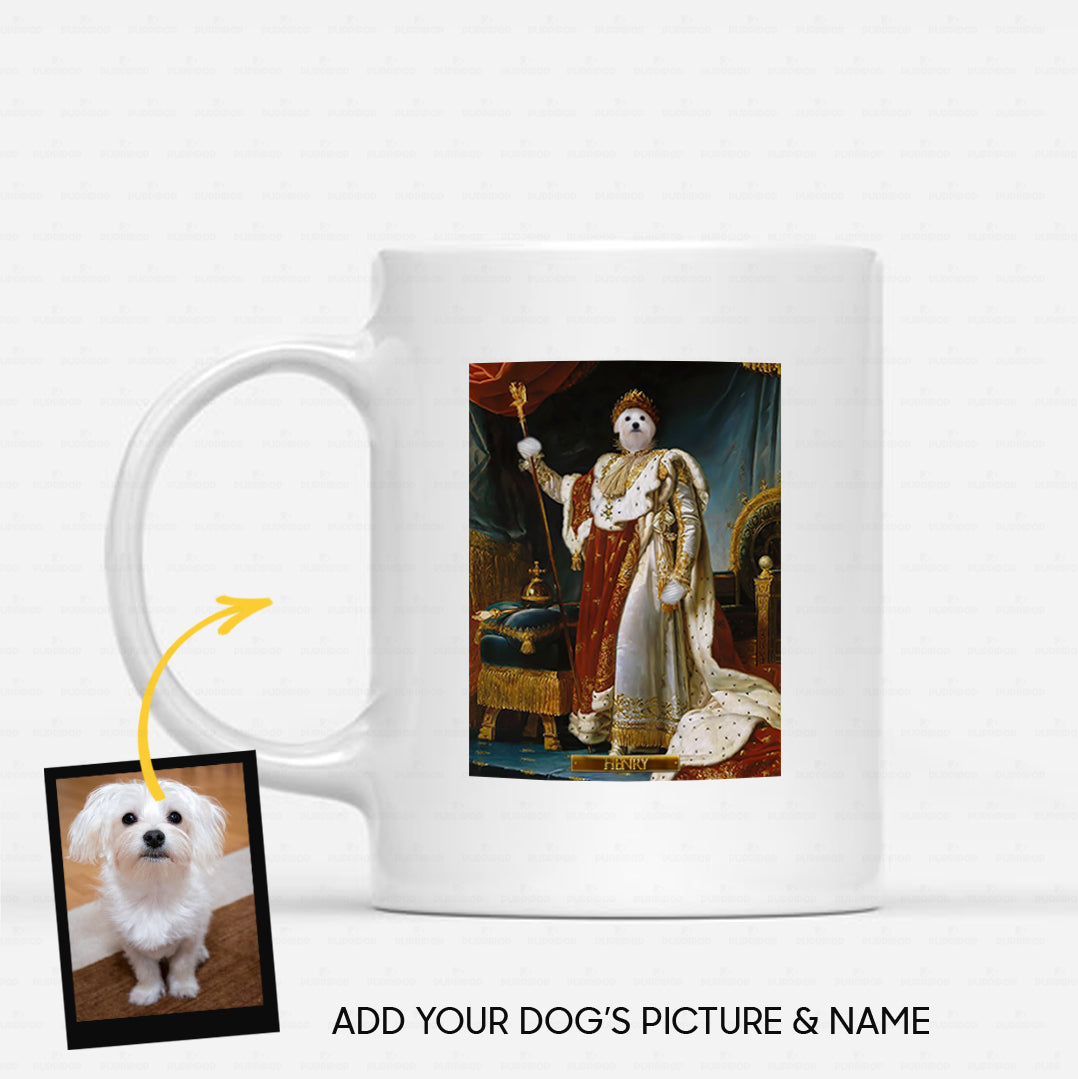 Personalized Dog Gift Idea - Royal Dog's Portrait 57 For Dog Lovers - White Mug