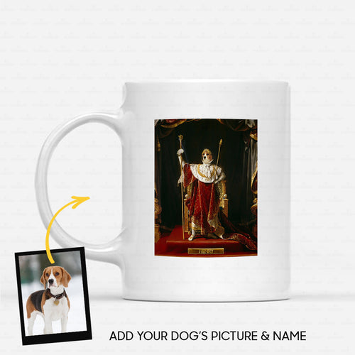 Personalized Dog Gift Idea - Royal Dog's Portrait 58 For Dog Lovers - White Mug