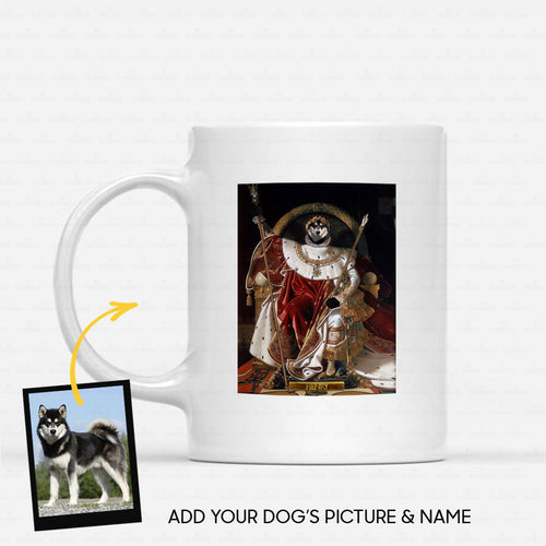Personalized Dog Gift Idea - Royal Dog's Portrait 59 For Dog Lovers - White Mug