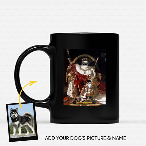 Personalized Dog Gift Idea - Royal Dog's Portrait 59 For Dog Lovers - Black Mug