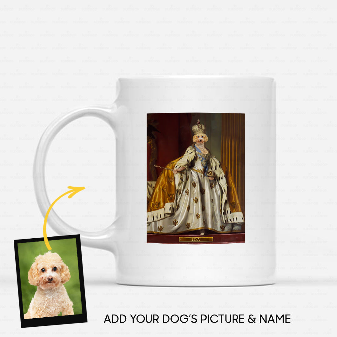 Personalized Dog Gift Idea - Royal Dog's Portrait 60 For Dog Lovers - White Mug
