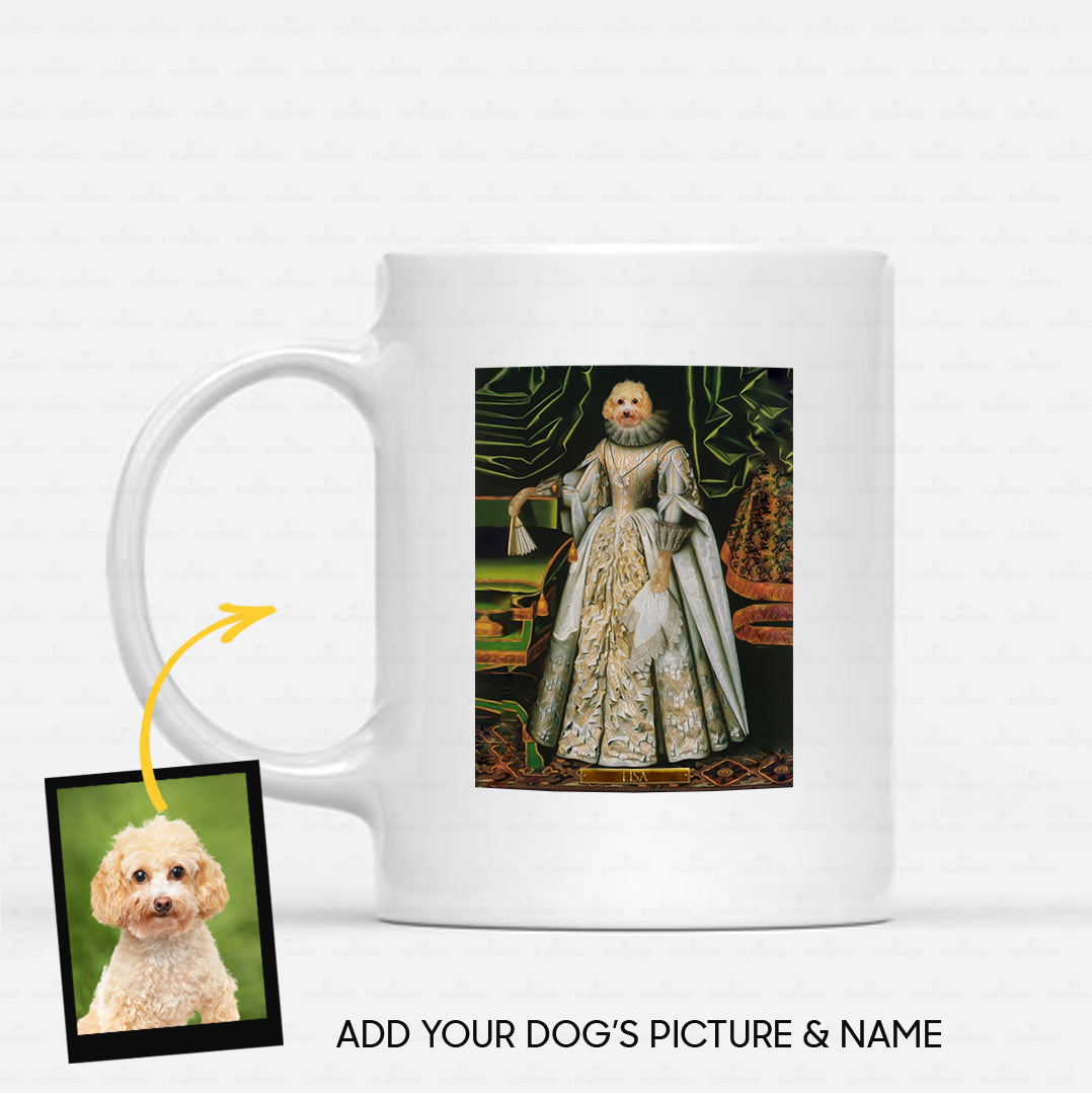 Personalized Dog Gift Idea - Royal Dog's Portrait 61 For Dog Lovers - White Mug