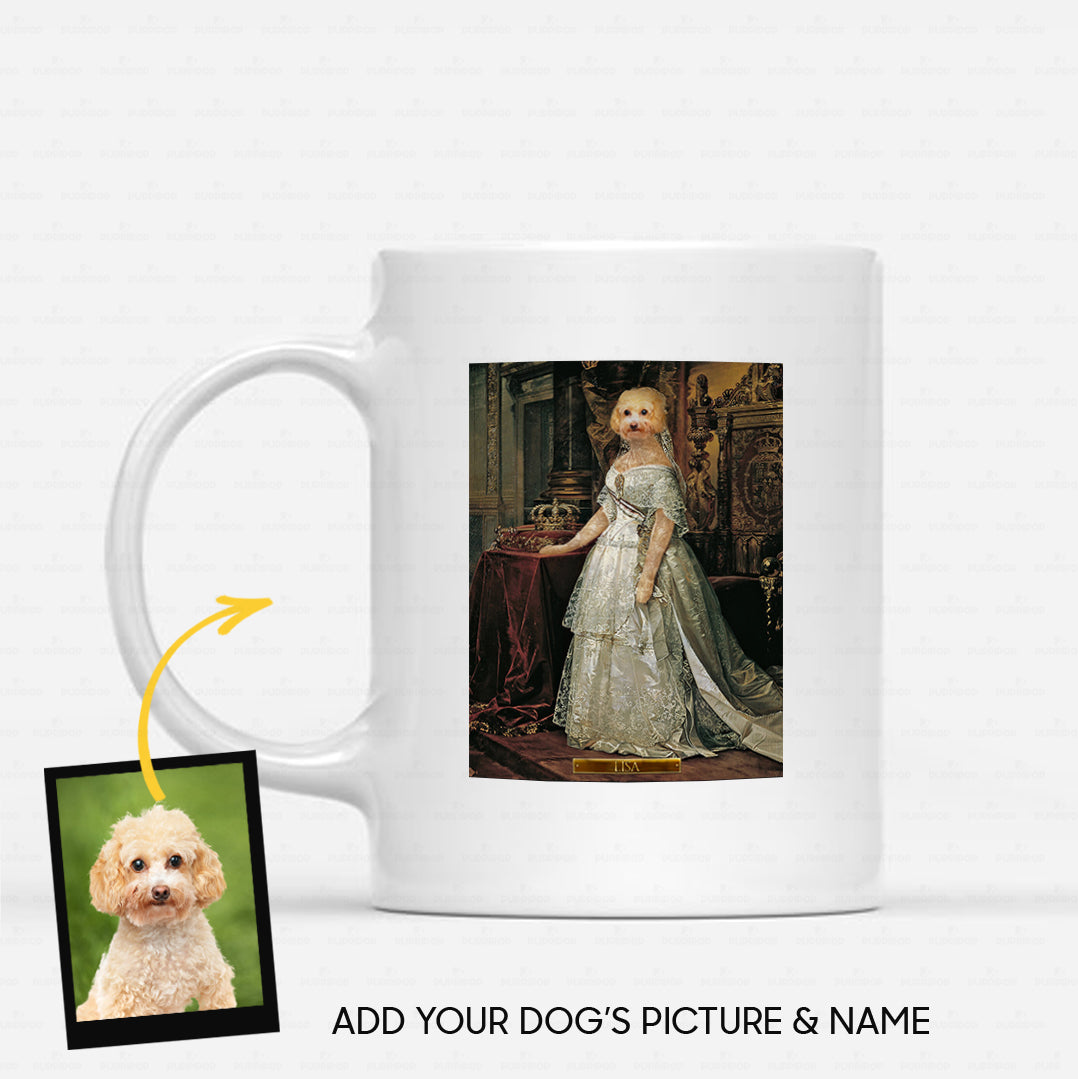 Personalized Dog Gift Idea - Royal Dog's Portrait 62 For Dog Lovers - White Mug