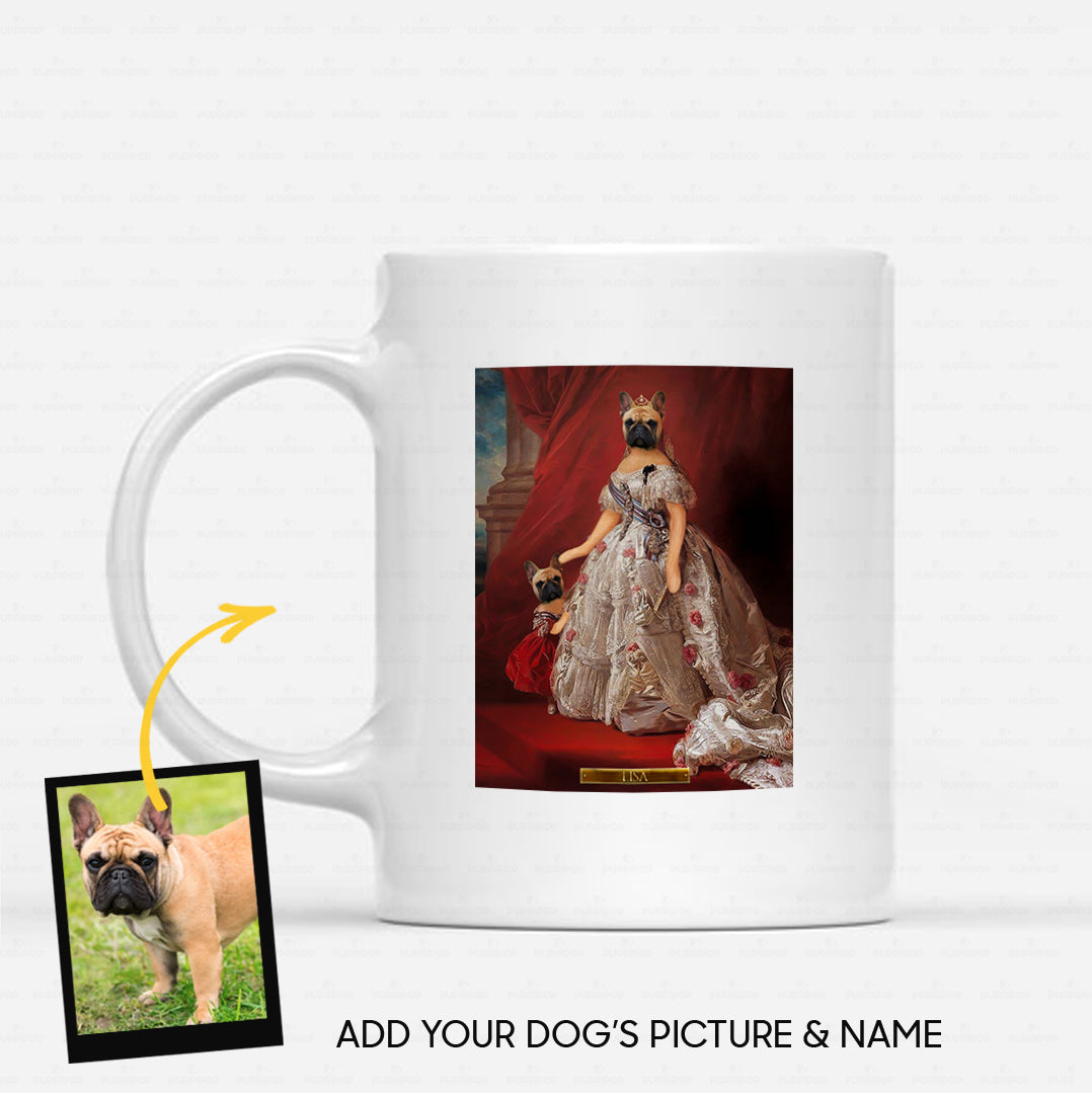Personalized Dog Gift Idea - Royal Dog's Portrait 64 For Dog Lovers - White Mug