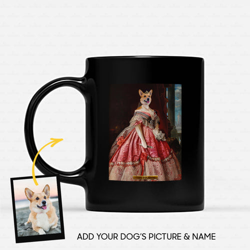 Personalized Dog Gift Idea - Royal Dog's Portrait 65 For Dog Lovers - Black Mug