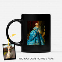 Thumbnail for Personalized Dog Gift Idea - Royal Dog's Portrait 66 For Dog Lovers - Black Mug