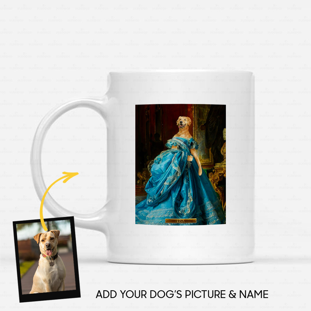 Personalized Dog Gift Idea - Royal Dog's Portrait 66 For Dog Lovers - White Mug