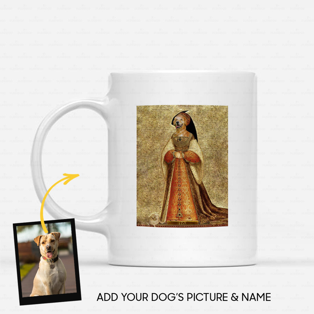 Personalized Dog Gift Idea - Royal Dog's Portrait 68 For Dog Lovers - White Mug