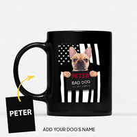 Thumbnail for Personalized Dog Gift Idea - Bull The Bad Dog For Dog Lovers - Black Mug