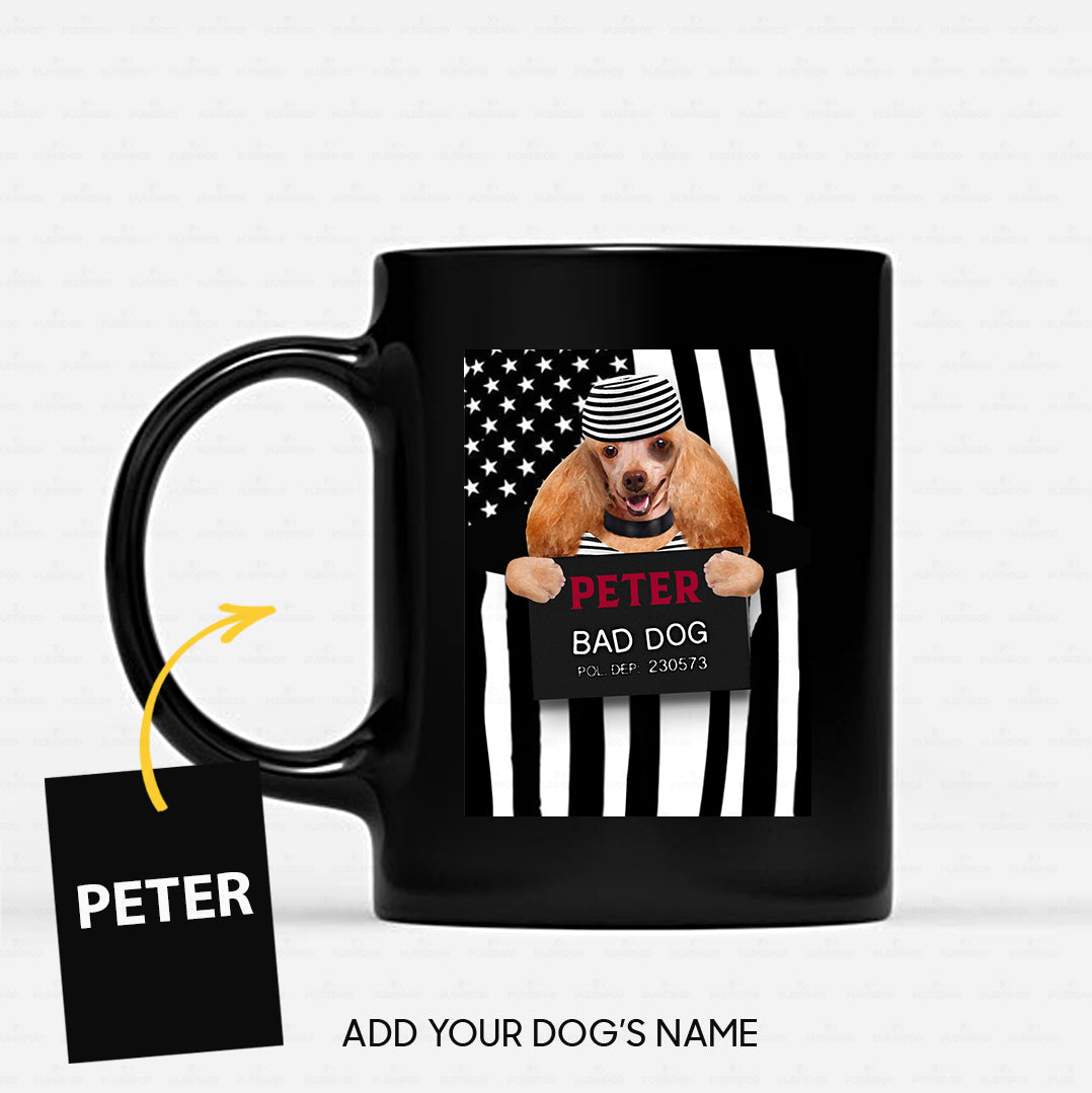 Personalized Dog Gift Idea - Bad Long Ear Dog For Dog Lovers - Black Mug