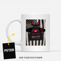 Thumbnail for Personalized Dog Gift Idea - Bad Evil Dog For Dog Lovers - White Mug
