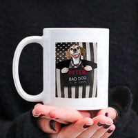 Thumbnail for Personalized Dog Gift Idea - Bad Dog Showing Teeth For Dog Lovers - White Mug
