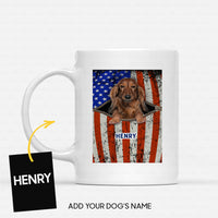 Thumbnail for Personalized Dog Gift Idea - Dog Looks Angry For Dog Lovers - White Mug