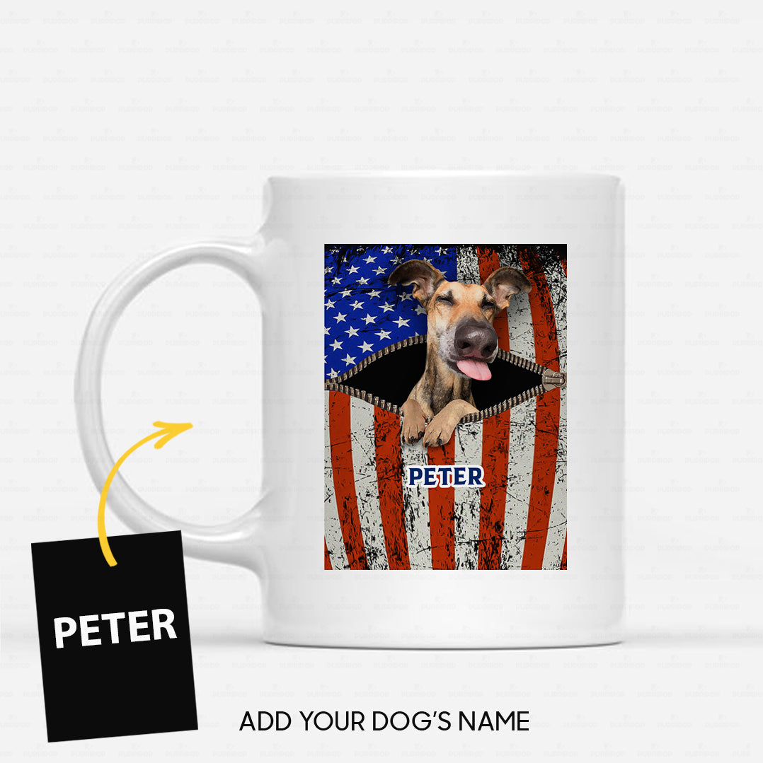 Personalized Dog Gift Idea - Dog Mowing For Dog Lovers - White Mug