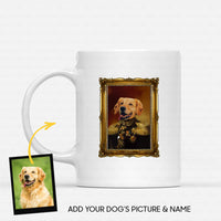 Thumbnail for Personalized Dog Gift Idea - Royal Dog's Portrait 2 For Dog Lovers - White Mug