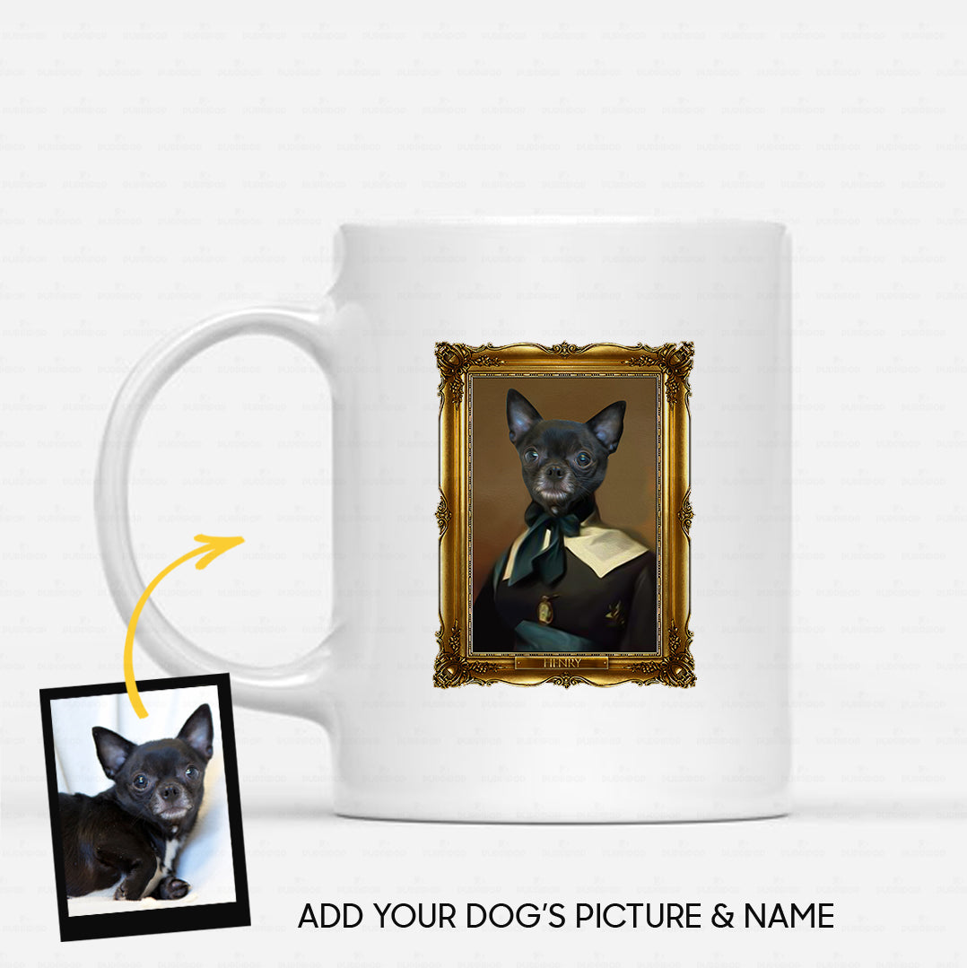 Personalized Dog Gift Idea - Royal Dog's Portrait 4 For Dog Lovers - White Mug