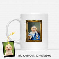 Thumbnail for Personalized Dog Gift Idea - Royal Dog's Portrait 29 For Dog Lovers - White Mug