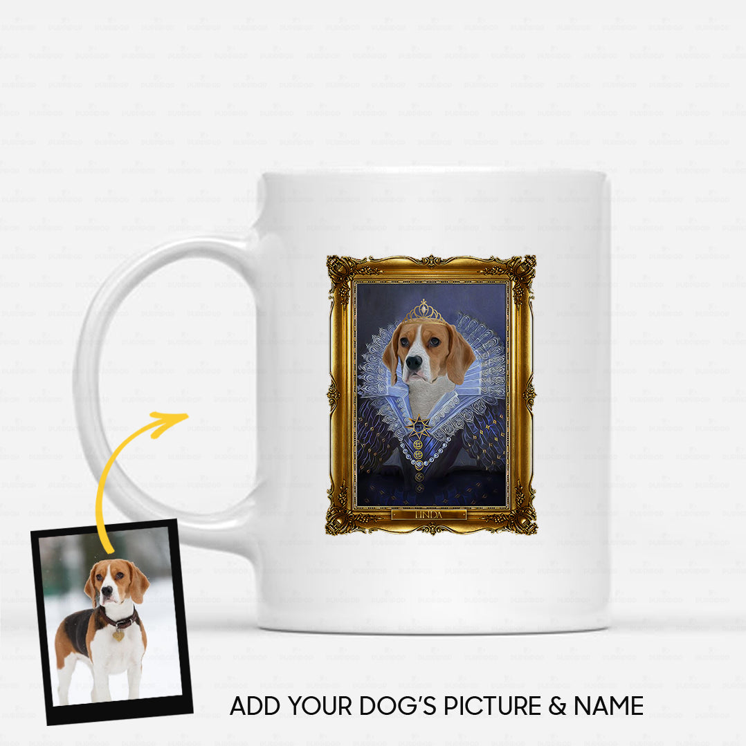 Personalized Dog Gift Idea - Royal Dog's Portrait 27 For Dog Lovers - White Mug