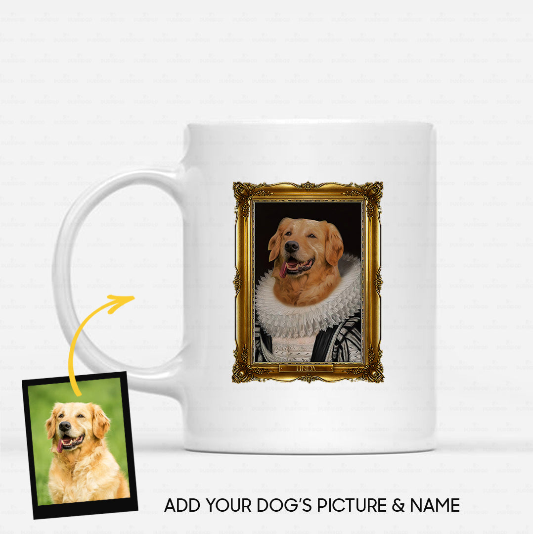 Personalized Dog Gift Idea - Royal Dog's Portrait 26 For Dog Lovers - White Mug