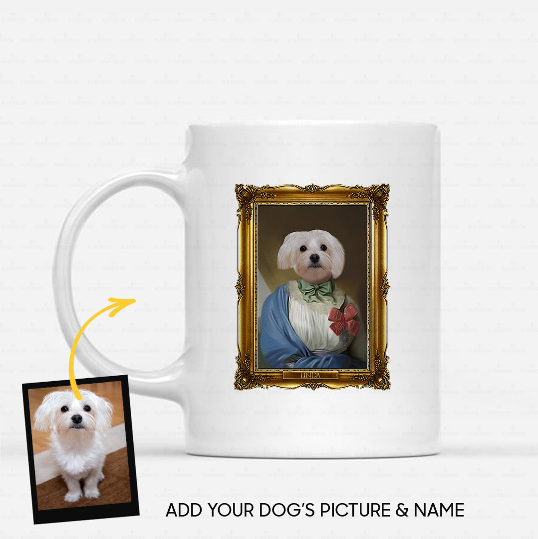 Personalized Dog Gift Idea - Royal Dog's Portrait 23 For Dog Lovers - White Mug