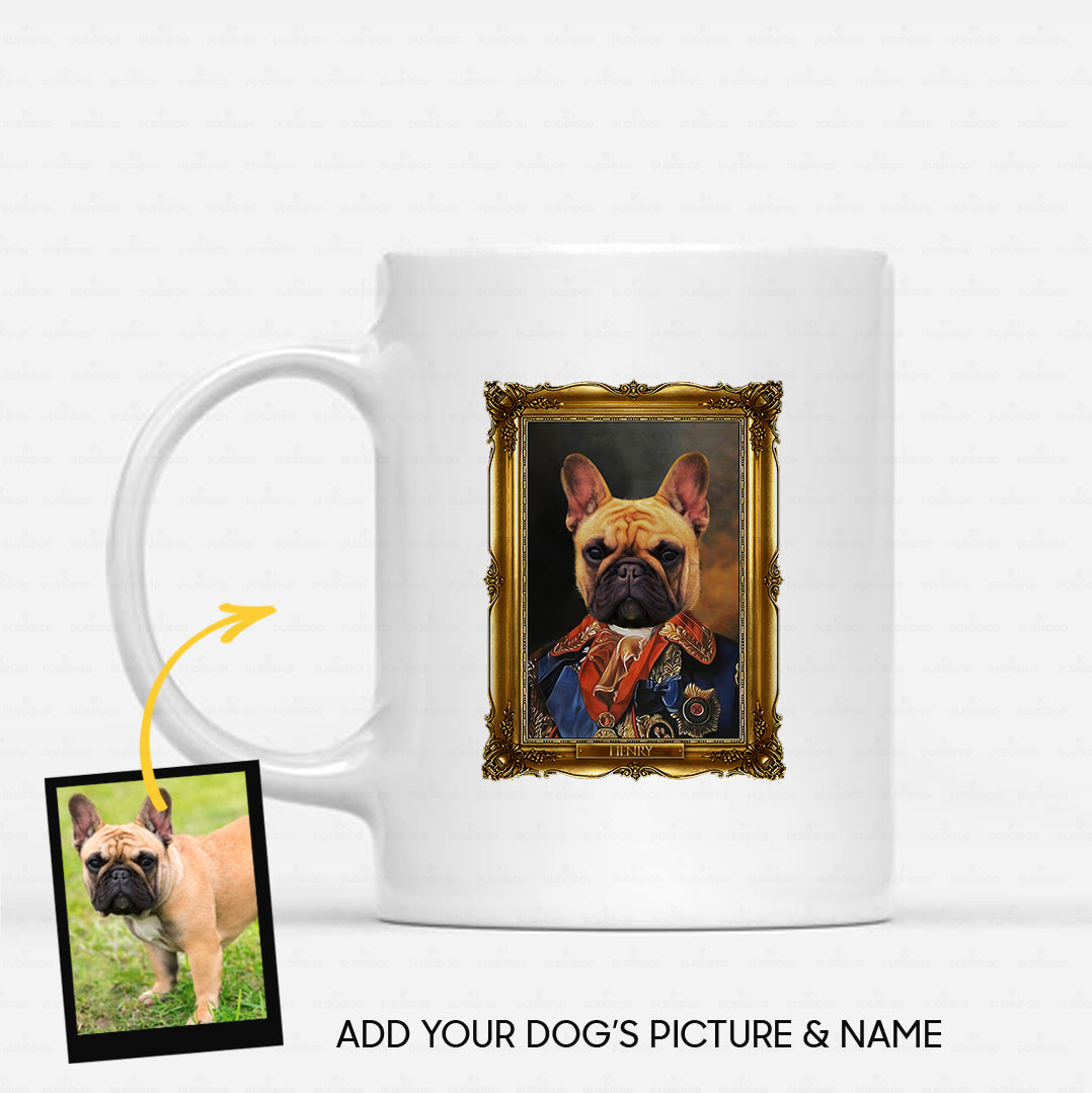 Personalized Dog Gift Idea - Royal Dog's Portrait 16 For Dog Lovers - White Mug