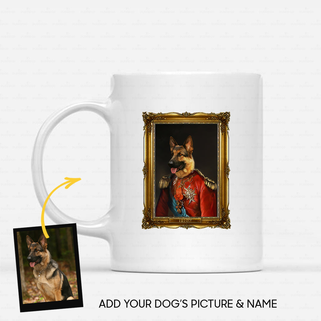 Personalized Dog Gift Idea - Royal Dog's Portrait 18 For Dog Lovers - White Mug