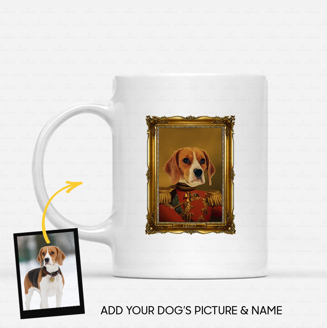 Personalized Dog Gift Idea - Royal Dog's Portrait 21 For Dog Lovers - White Mug