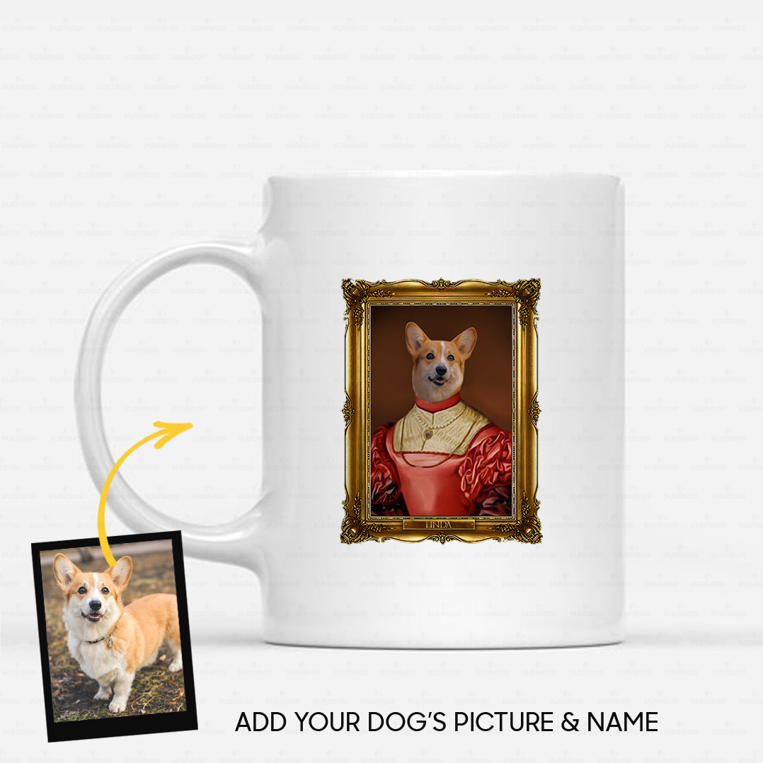 Personalized Dog Gift Idea - Royal Dog's Portrait 40 For Dog Lovers - White Mug