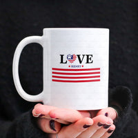 Thumbnail for Personalized Dog Gift Idea - Love America For Dog Lovers - White Mug