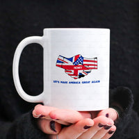 Thumbnail for Personalized Dog Gift Idea - Shake Hand And Make America Great Again For Dog Lovers - White Mug