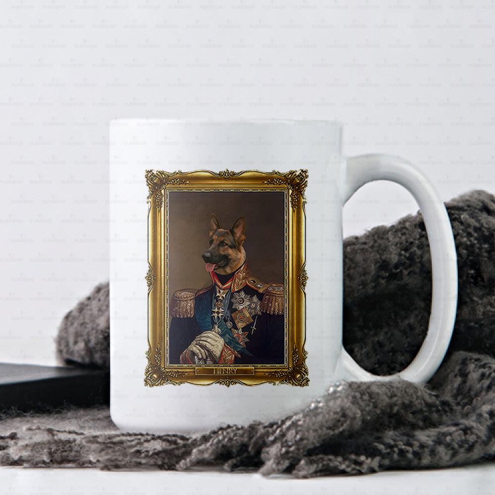 Personalized Dog Gift Idea - Royal Dog's Portrait 44 For Dog Lovers - White Mug