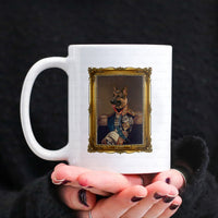 Thumbnail for Personalized Dog Gift Idea - Royal Dog's Portrait 44 For Dog Lovers - White Mug