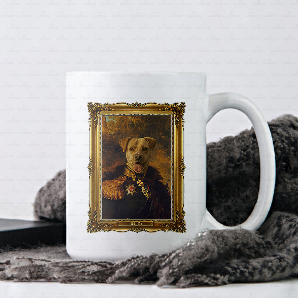 Personalized Dog Gift Idea - Royal Dog's Portrait 45 For Dog Lovers - White Mug