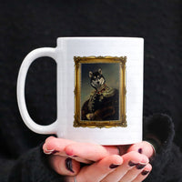 Thumbnail for Personalized Dog Gift Idea - Royal Dog's Portrait 47 For Dog Lovers - White Mug