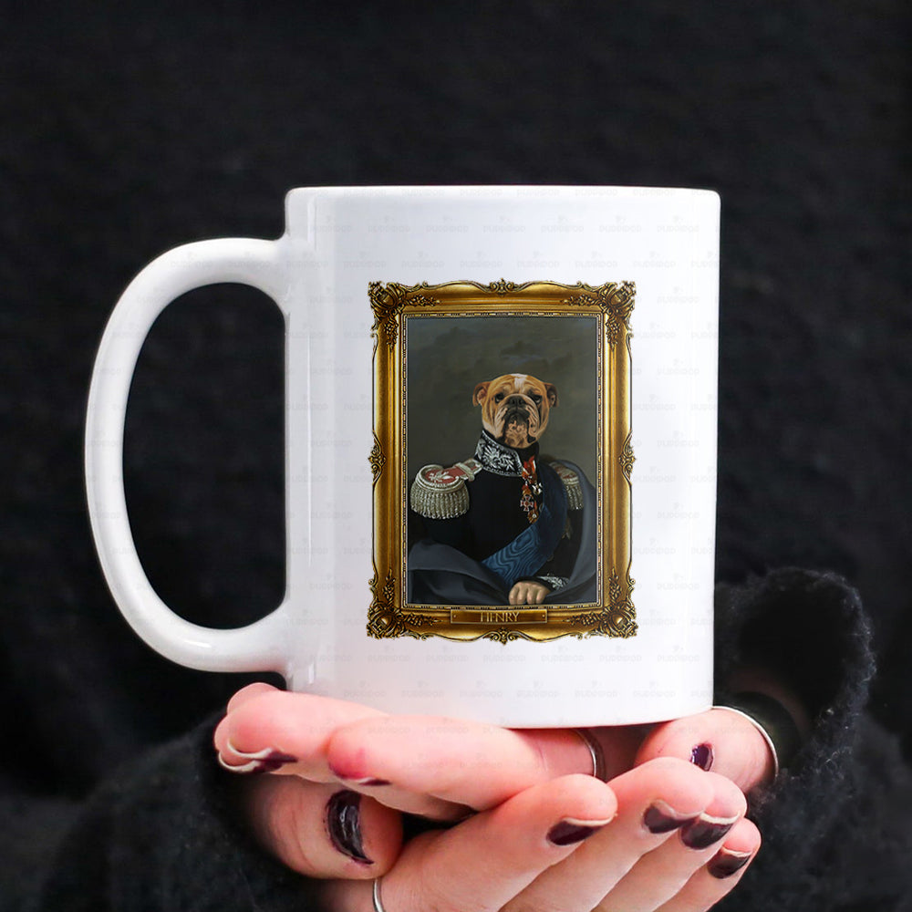 Personalized Dog Gift Idea - Royal Dog's Portrait 48 For Dog Lovers - White Mug