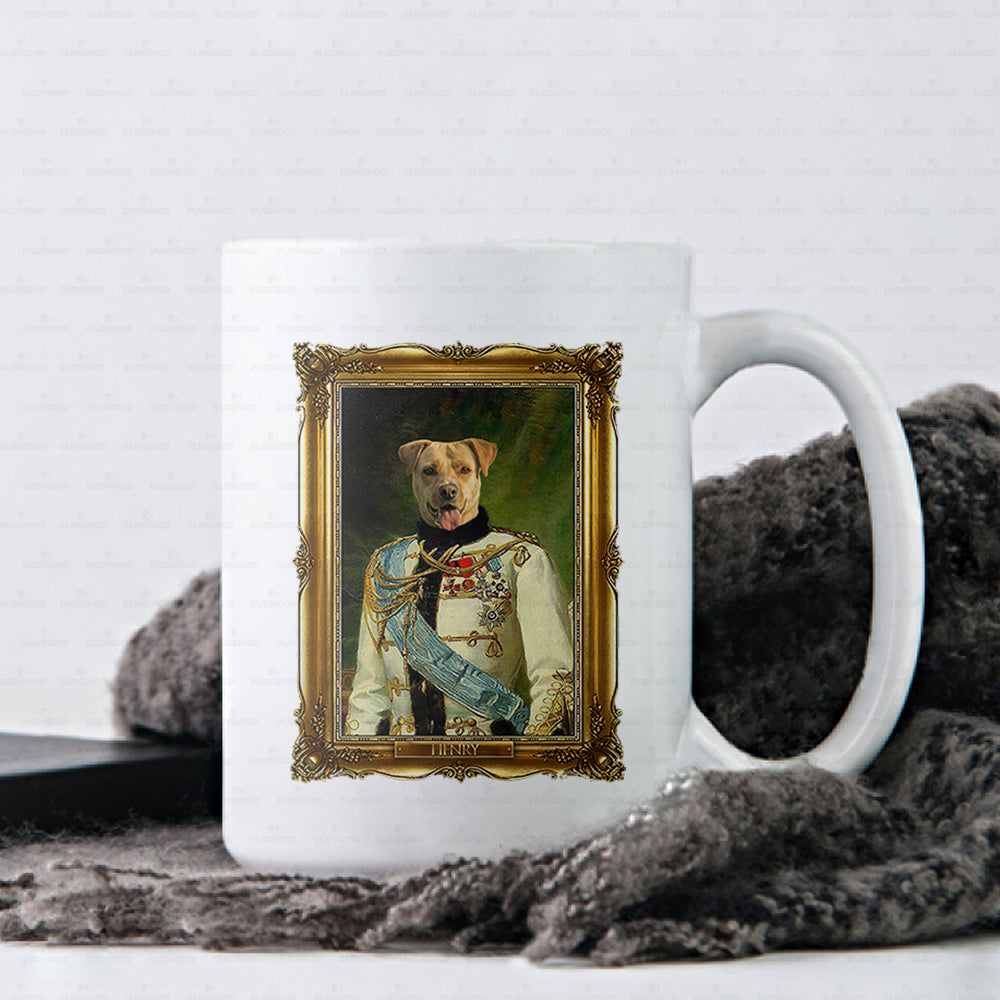 Personalized Dog Gift Idea - Royal Dog's Portrait 52 For Dog Lovers - White Mug
