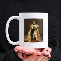 Thumbnail for Personalized Dog Gift Idea - Royal Dog's Portrait 53 For Dog Lovers - White Mug