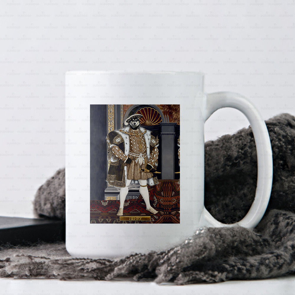 Personalized Dog Gift Idea - Royal Dog's Portrait 54 For Dog Lovers - White Mug