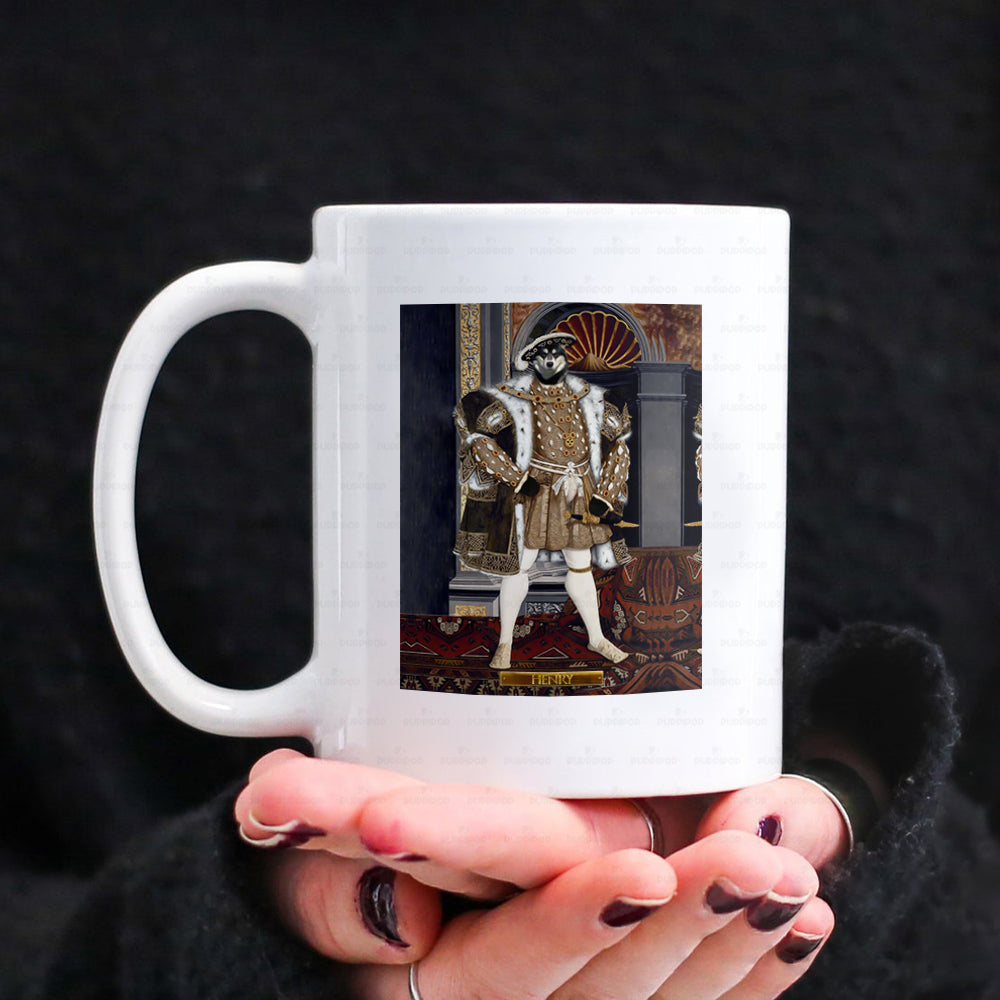 Personalized Dog Gift Idea - Royal Dog's Portrait 54 For Dog Lovers - White Mug