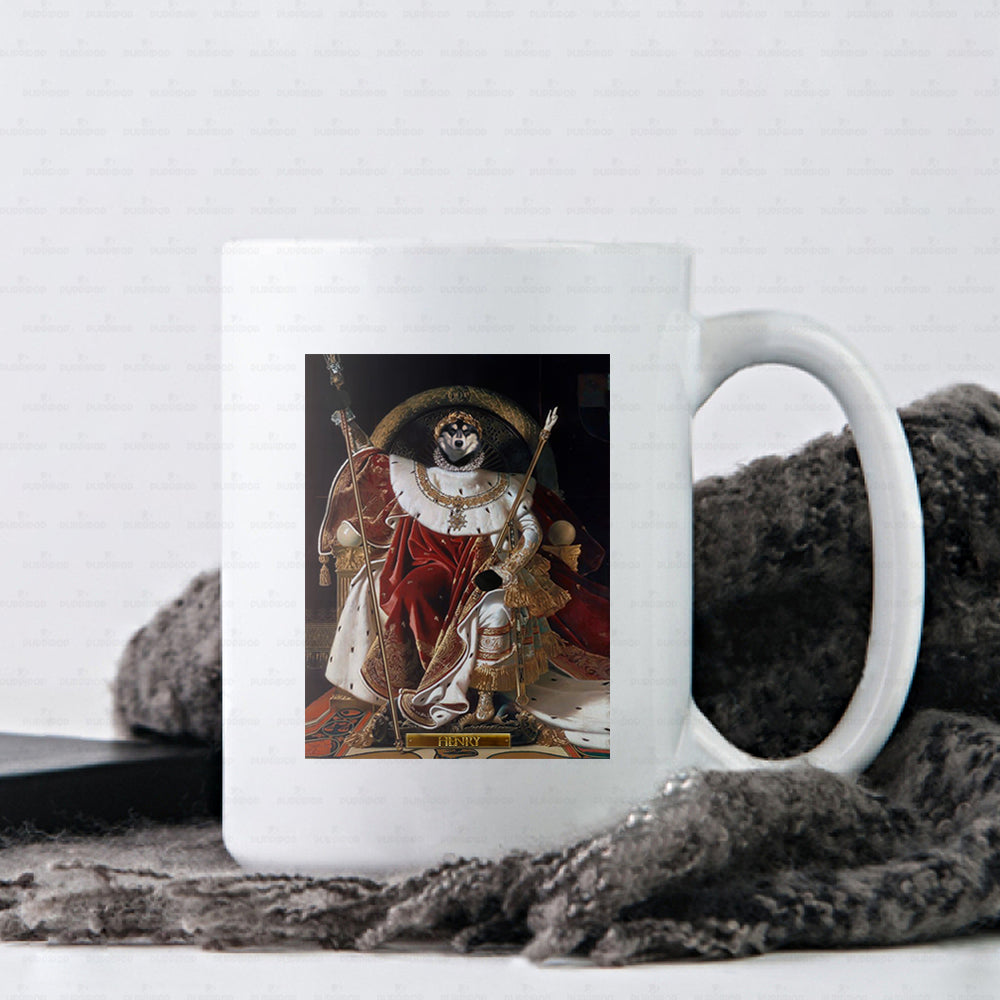 Personalized Dog Gift Idea - Royal Dog's Portrait 59 For Dog Lovers - White Mug
